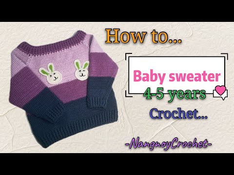 Baby​ Sweater​ Crochet​(4-5years)เสื้อกันหนาวเด็ก