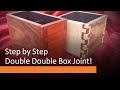 Double Double Box Joint, Step by Step Instructions, Incra Ultra Jig, DIY, Pencil Pen Holder