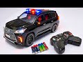 Unboxing Wuling Mini New Energy RC Car Remote Control RC City Bus Ev Police Bus RC Police Car 