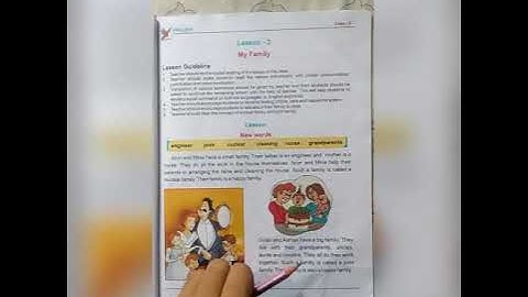 Class-2 English(Reader Book) lesson-2 My Family