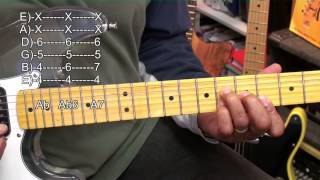 Express Yourself Guitar Chord TABS Tutorial 103rd Street Funk Chords Tutorial @EricBlackmonGuitar