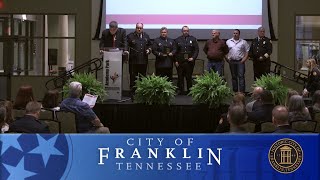 2018 Franklin Fire Awards Ceremony