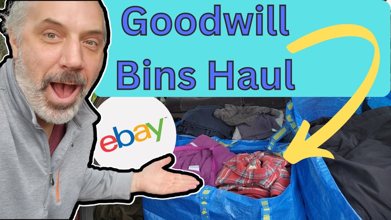 Goodwill Outlet Bins Haul to Sell on ebay. Beginner ebay reseller buys 61.5 lbs of clothes