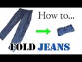 Army Packing Hack: How to Fold Jeans for Travel - Compact, Efficient Roll: Vacation / Road Trips