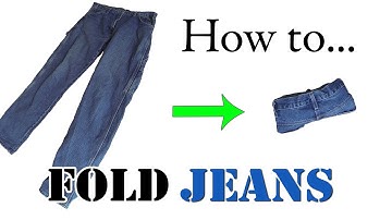 Army Packing Hack: How to Fold Jeans for Travel - Compact, Efficient Roll: Vacation / Road Trips