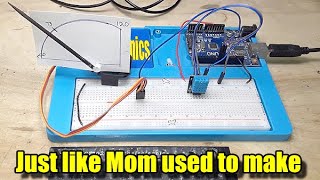 Easy DIY Analog Look Thermometer with Arduino