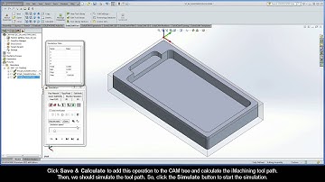 SolidCAM iMachining Getting Started - Walkthrough: Define the machining of the center pocket