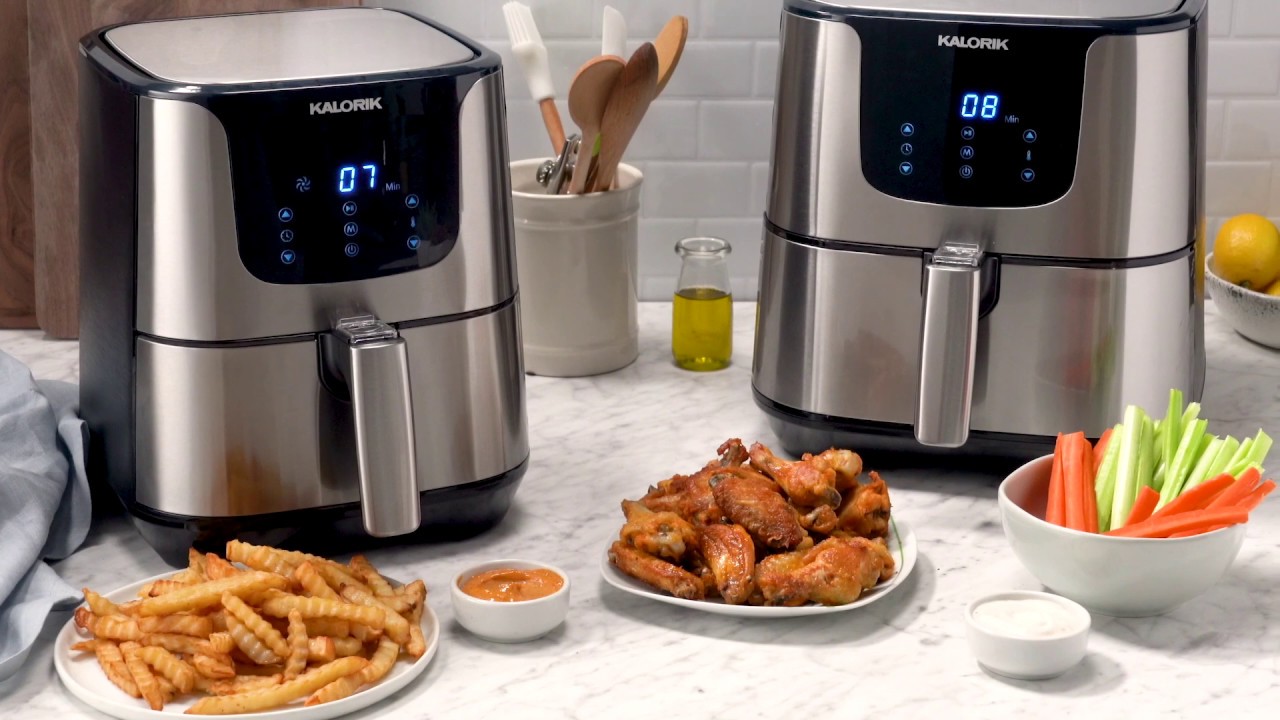 Kalorik FT 44844 SS 3.5-Quart Stainless Steel Air Fryer at