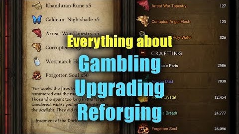 Powering Up Your Character - Everything about efficient Gambling/Upgrading/Reforging