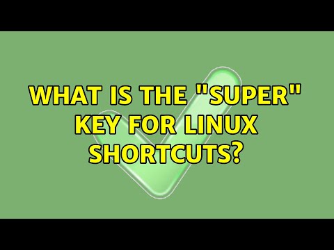 Ubuntu: What is the "super" key for linux shortcuts?
