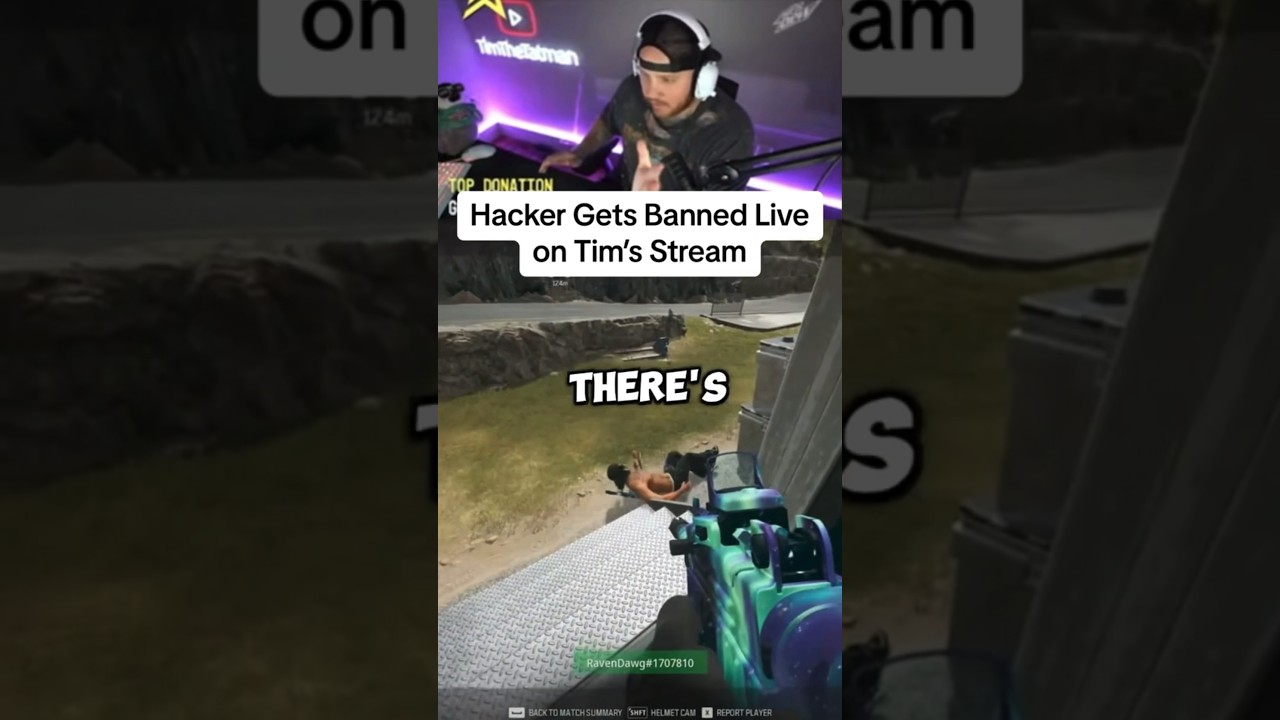 timthetatman gets HACKER BANNED* LIVE on stream 😂 