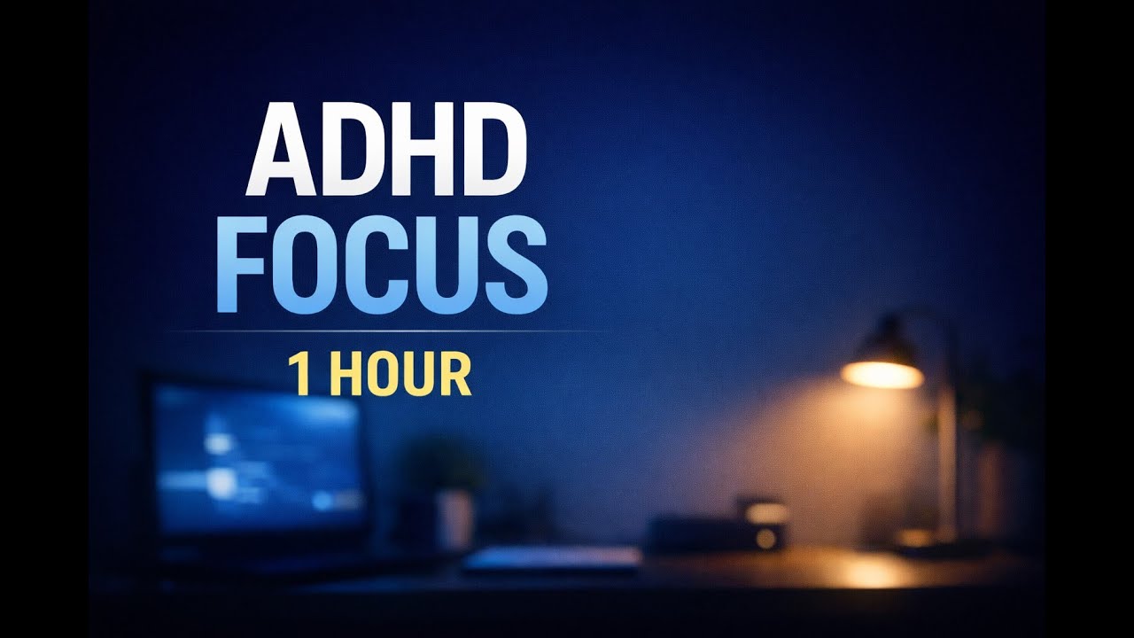 ADHD Focus Music for Deep Work (1 Hours) | No Distractions, Instrumental