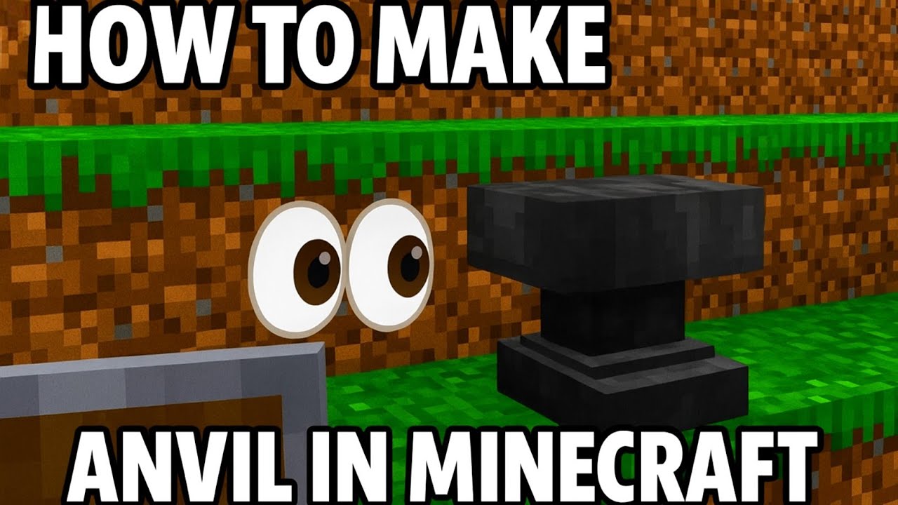 How to craft anvil in Minecraft pocket edition || use of anvil in ...