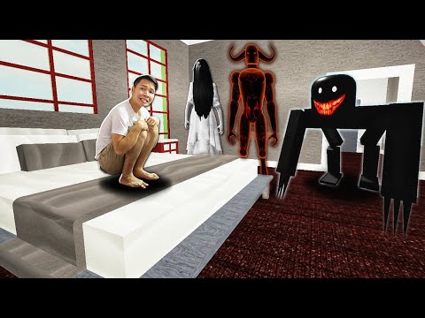 KỂ CHUYỆN GẶP MA Ở KHÁCH SẠN KHI ĐI DU LỊCH TRONG ROBLOX | Thử Thách SlenderMan