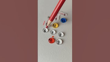 Draw a straight line connecting the numbers 1 to 10✍️👉 #drawing #line #maths #shorts