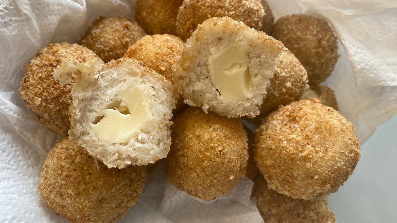 Croquettes de manioc au fromage, recette simple et délicieuse