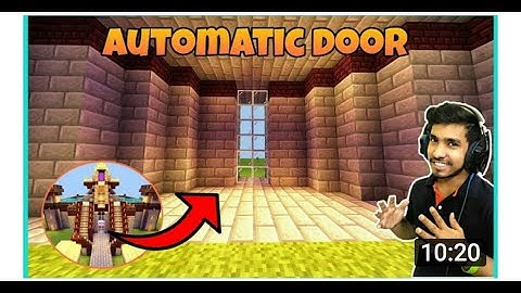 HOW TO MAKE AUTOMATIC DOOR LIKE TECHNO GAMERZ | AUTOMATIC DOOR MINECRAFT TUTORIAL PART - 1