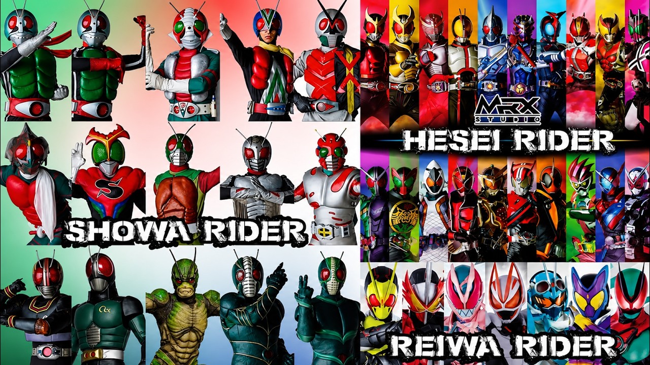 Kamen Rider All Rava All Main Kamen Riders (1971–2025) | From Ichigo to Zeztz 歴代仮面ライダー主役 ...