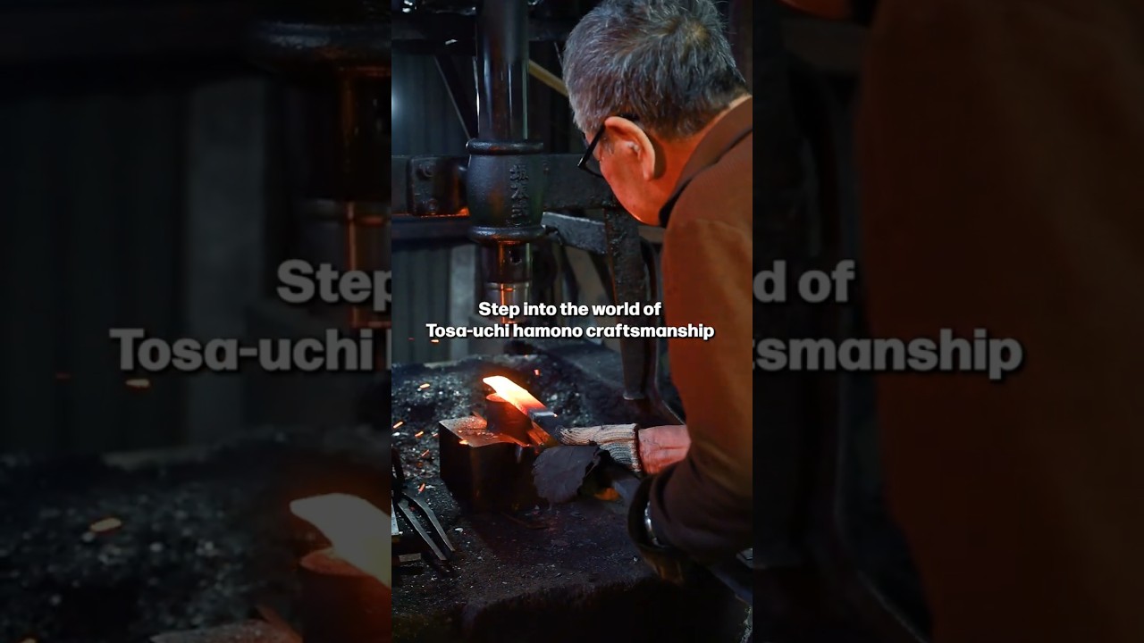 Tosa Uchi-hamono Traditional Knife forging in Susaki City #shorts