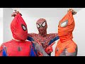 Team spider man vs bad guy team in real life  who is the real spiderman  special action 