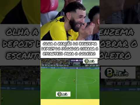 OLHA A REAÇÃO DO BENZEMA DEPOIS DO JOGADOR COBRAR O ESCANTEIO PARA O GOLEIRO #futebol #soccer #bola