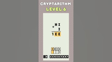 Level 6 - Cryptarithm: android game math  #cryptarithm