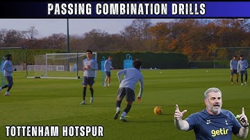 📢Football Passing Combination Drills by Ange Postecoglou / Tottenham Hotspur