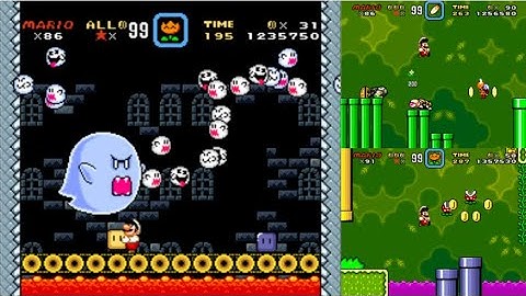 SMW Standard Normal romhack SMW with Levels from NSMB Part 4