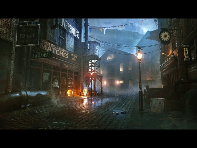 Victorian Ambience: LONDON'S MYSTERY - The Dark Alley | Mysterious Ambient Music with Thunderstorm class=