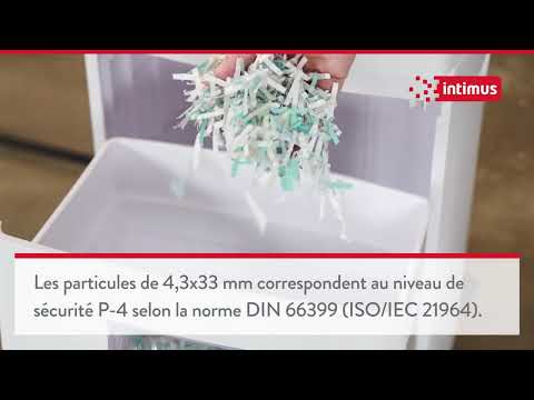Aperçu de la vidéo : Intimus 2500 CP4 : destructeur de papier P-4 | Démonstration