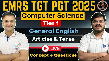 EMRS PGT TGT Tier 1 Computer Science 2025 | General English Full Preparation | Strategy & Syllabus