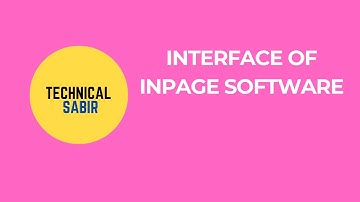 Interface of inpage software