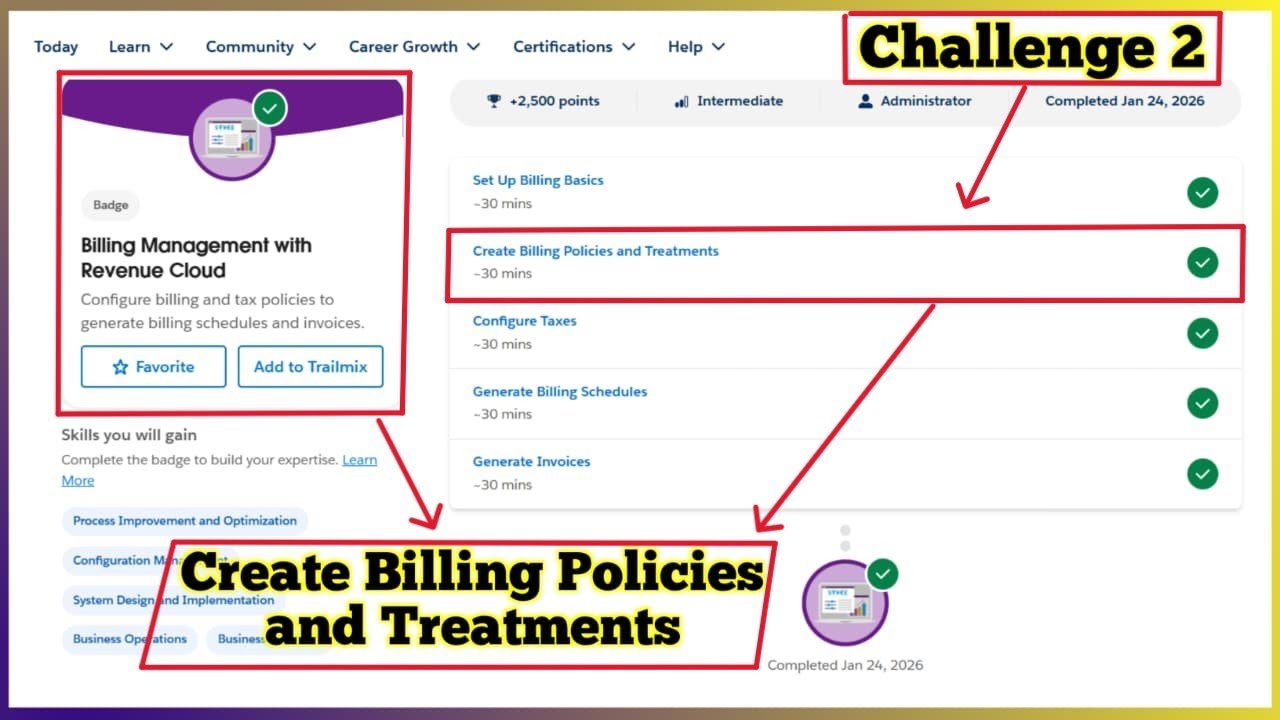 Billing Management with Revenue Cloud | Create Billing Policies and Treatments | Challenge 2