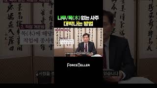 목 없는 사주가 재물운 대박나는 방법! 특별한 직업 개운법 #사주 #목없는사주