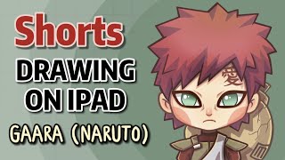 How to Draw anime Naruto Gaara | easy chibi drawing timelapse #shorts