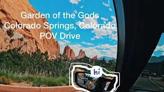 Beautiful Scenic POV Drive Through Garden of the Gods in Colorado Springs Colorado in my BMW M550i