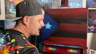 Career Overview S3 Ep 12 #Flag #Seascape for Puerto Rico - #SundaySeascapes LIVE #OilPainting #Tutorial
