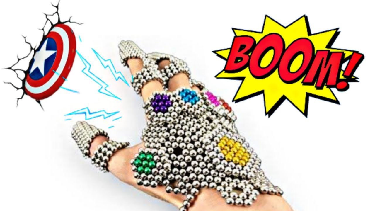 How to Make thanos Glove  for ￼ beginning Using 1000 Magnetic Balls A Great Experience