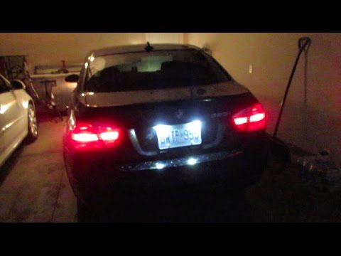 LICENSE PLATE LIGHT 2006 BMW 325i SEDAN E90