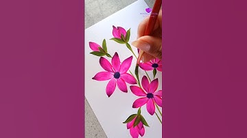 Pink Blooms #artvideo #artwork #flowerpainting
