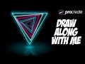 Neon Triangles - Procreate tutorial 128