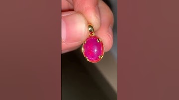 PD23105-3 | Mặt dây nữ vàng 10k ruby tự nhiên Lục Yên 5ct - Giá 19 triệu - 0921.400.999