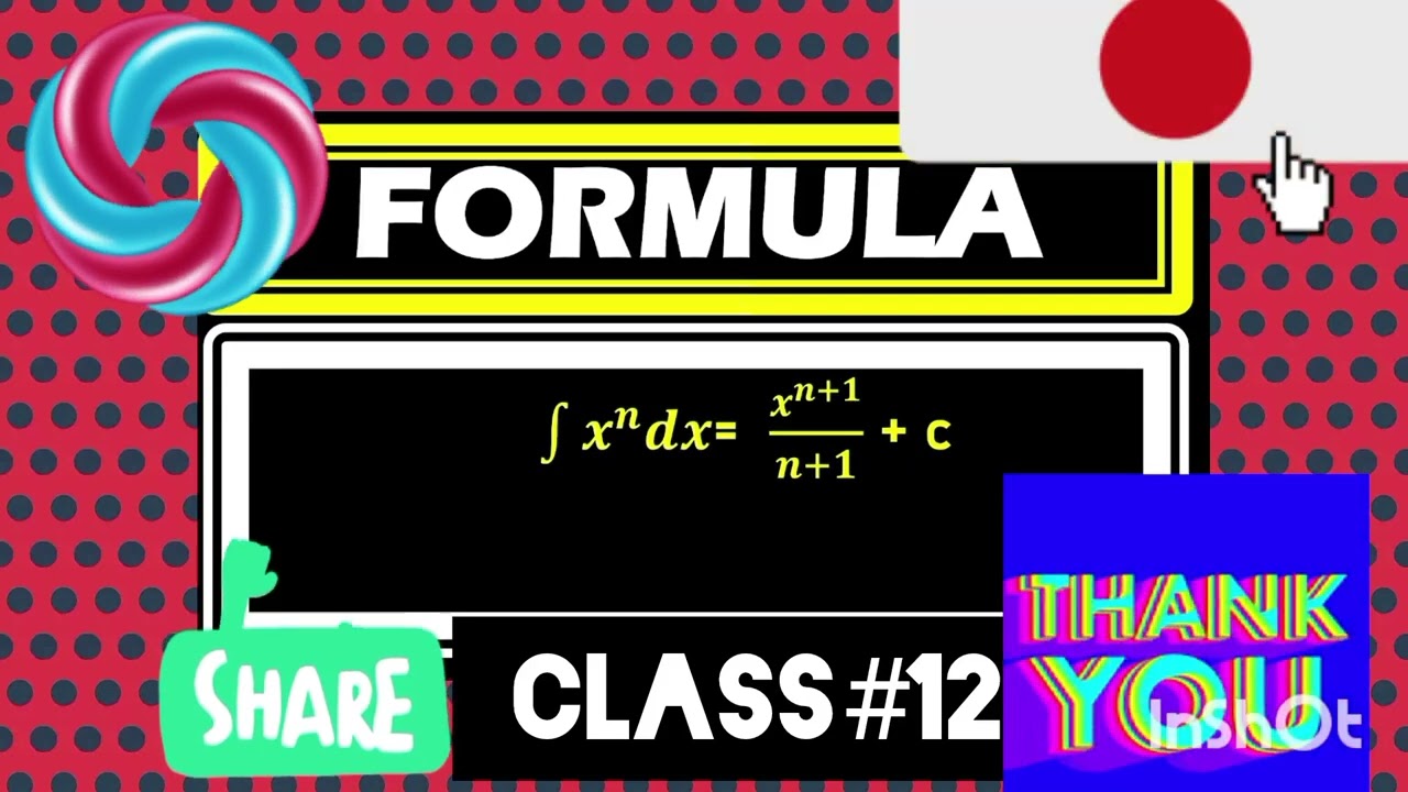 MATH 12 INTEGRATION FORMULA HAS MOST VITAL APPLICATION FOR U👌🌺👍