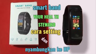 Review serta cara mengatur jam SMART BAND YOUR HEALTH STEWARD | murah