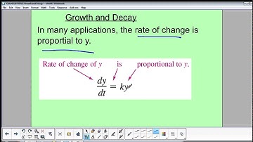 CalcAB - 28 (T/W) - 6.2 Differential Equations Growth and Decay