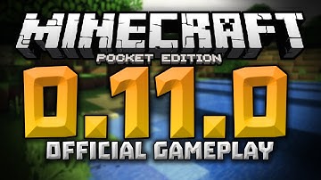 0.11.0 UPDATE GAMEPLAY FOOTAGE & More News!!! - Minecraft Pocket Edition 0.11.0 Update Video