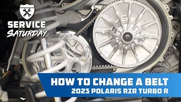 How to Change A Belt | 2023 RZR Turbo R | Service Saturday
