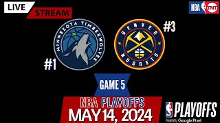 Minnesota Timberwolves vs Denver Nuggets Game 5 Live Stream (Play-By-Play & Scoreboard) #NBAPlayoffs