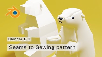 【Blender】Seams to Sewing Pattern