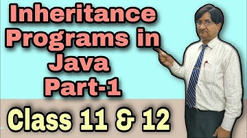 Inheritance Programs in Java Part-1 | Java Programming | Class IX to XII | ISC | ICSE | Board Exams